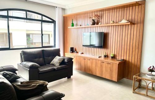 Loteamento Joao Batista Juliao Apartamento | Coimbra Guarujá - Apartamento Beira Mar - Praia Enseada - 150m Praia