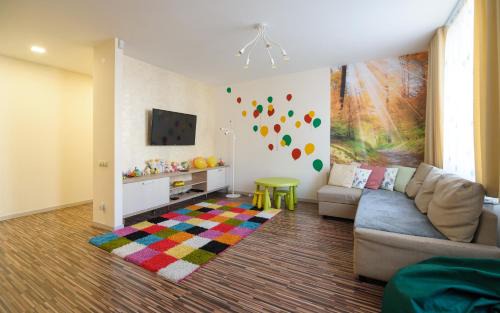 Halyts'kyi district Apartamento | Colored balloons - 3 bedrooms, 3 bathrooms, equipped large apartments