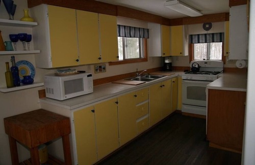 Lake Ann Cabaña | Colorful, Cozy Cottage on Pearl Lake