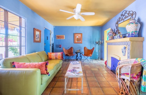 La Quinta Cove Casa | Colorful, happy place! Pet friendly!