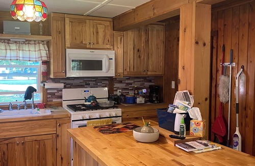 Manistique Cabina | Come relax at the cabin on Indian lake. The outdoors awaits you and your pets.