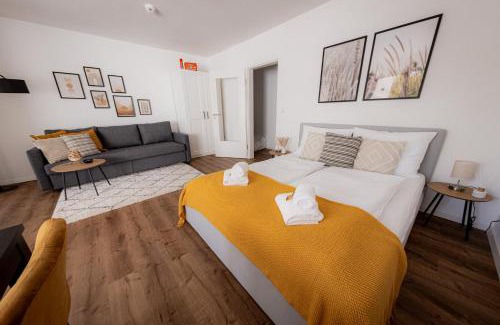Passau Apartamento | Come4Stay Passau - Apartment Seidenhof I voll ausgestattete Küche I Balkon I Badezimmer
