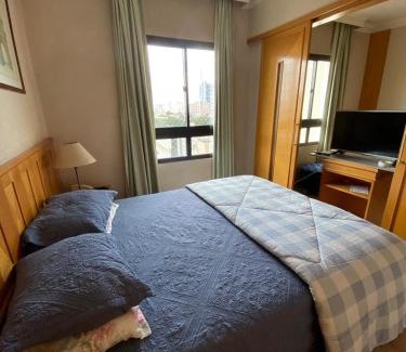 Pinheiros Apartamento | Comfort Flat Pinheiros em Hotel 4,5 estrelas