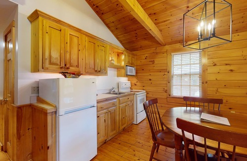 Northport Cabina | Comfort meets adventure in this dog-friendly cabin w/fireplace, kitchen & more