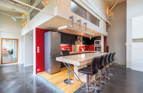 Lille-Moulins Apartamento | Cómodo loft auténtico Lille intramural