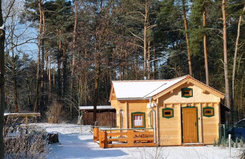 Borkheide Casa | Cómoda casa de troncos en la comunidad forestal de Borkheide