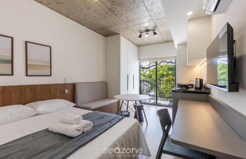 Prado Velho Apartamento | Estudio cómodo en Curitiba/PR EBI0303
