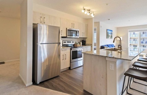 Calgary Condominio | Comfy 2BR+2BathCondo near Airport+AC+HeatedParking