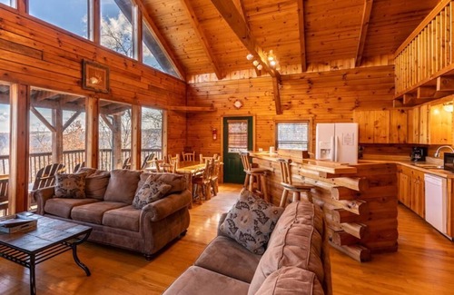 Ponca Condominio | Compton Mountain Cabin w/ Big Mountain Views
