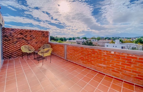 Cholula Apartamento | Con VISTA espectacular de San Andrés Cholula, Puebla. Pueblo magico