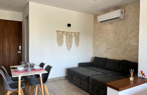 Luis Donaldo Colosio Apartamento | Condo Boho con Roof pool y vista al mar