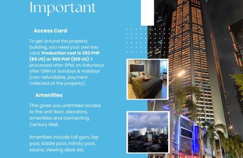 Bel-Air Apartamento | Condo in Makati with Fast WiFi, Free Pool, Netflix and Own Balcony