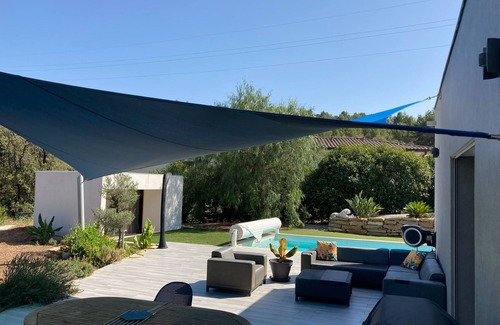 La Valette-du-Var Casa | Casa contemporánea, gran piscina tranquila, familiar