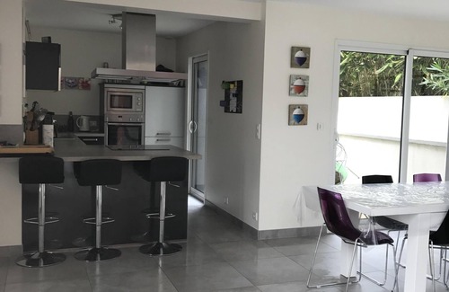 Carantec Casa | Casa contemporánea 8 personas cerca de la playa y la isla de Callot