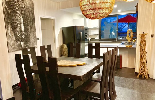 Saint-Pierre De La Reunion Villa | Villa contemporánea frente al mar, estilo balinés puro, diseño, lujo, moderno