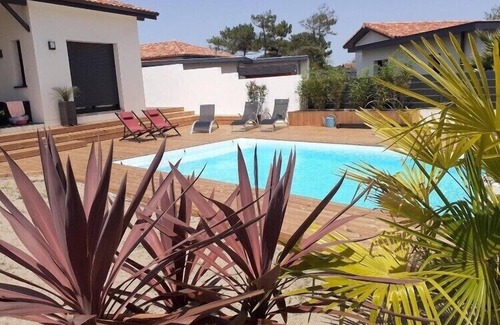 Labenne-Ocean Casa | Villa contemporánea de 2017 con PISCINA junto al mar OCÉANO LABENNE