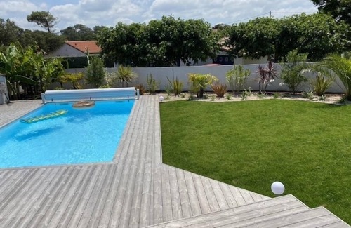 Labenne-Ocean Casa | Villa contemporánea de 2017 con PISCINA junto al mar OCÉANO LABENNE