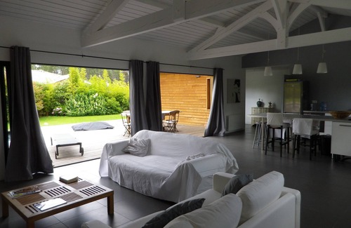 Parentis-en-Born Villa | Villa contemporánea de madera - Piscina - Parentis cerca de Biscarrosse, 7-8 p.