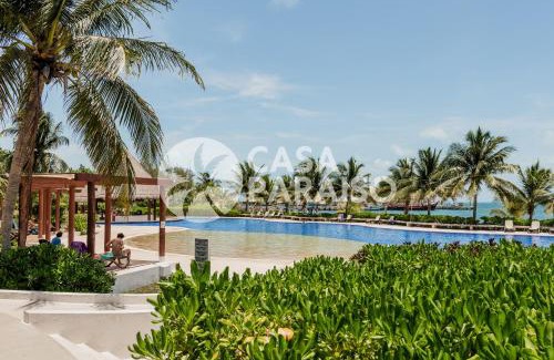 Puerto Juárez Apartamento | CORAL Beachfront 2BDR with pool by Casa Paraiso