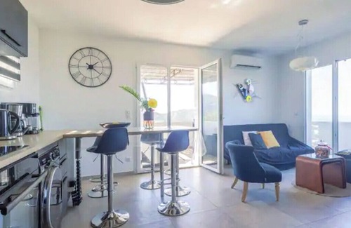 Aregno Apartamento | Corner of paradise between sea and mountains with sublime sea view (Ile-Rousse Calvi)