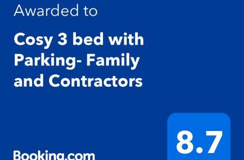 Birmingham Casa | Cosy 3 bed with Parking- Family and Contractors
