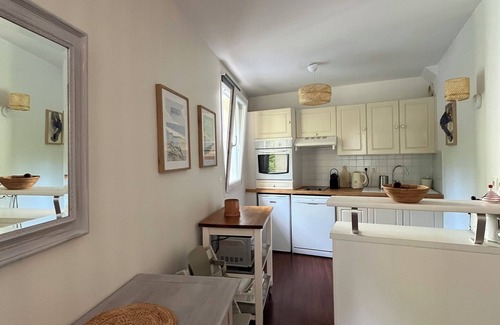 Hardelot-Plage Apartamento | Apartamento dúplex COSY 50 m2, parque con canchas de tenis y piscina en temporada