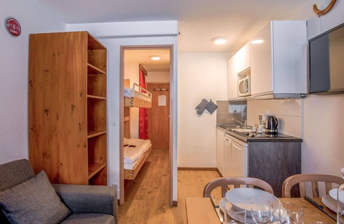 Tignes Apartamento | Precioso apartamento para 4 personas con WIFI, TV, balcón y vista panorámica