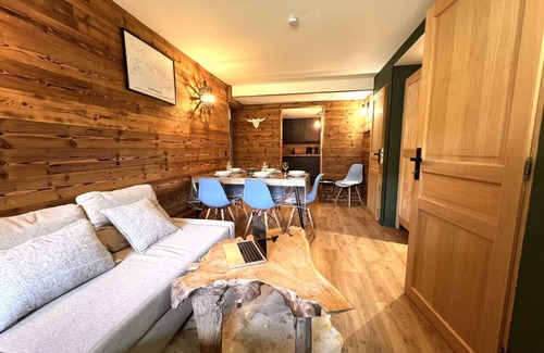 Plagne 1800 Apartamento | Cosy chalet spirit, swimming pool!