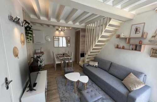 Ouistreham Apartamento | Cosy Duplex ! Situation centrale - proche plage et commerces - linge de lit et serviettes de toilette compris