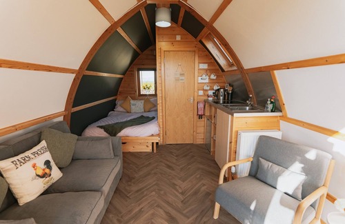 Newton Stewart Cabina | Estándar-Hot Tub Couples-Cabaña-Baño con ducha