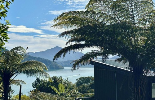 Moetapu Bay Cabina | Cosy modern two bedroom off-grid cabin, in the Marlborough Sounds