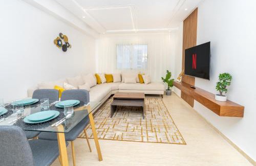 Tangier Apartamento | Cosy Place, Charmant 2 Chambres Neuf, Proche Golf Royal & Parc Perdicaris, 15' du Cap Spartel & du Centre Ville