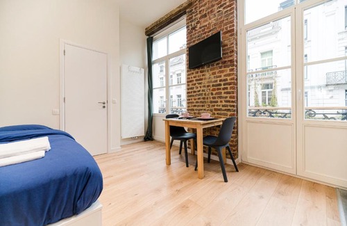 Lower Town Apartamento | Cosy red-brick studio (close to Grand-Place & Bourse)