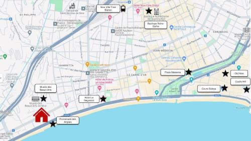 Les Baumettes Apartamento | Cosy Studio 200 m from Nice Beach & Promenade des Anglais
