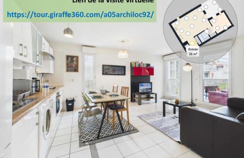 Gennevilliers Apartamento | CosyHome in Paris, gare et terrasse