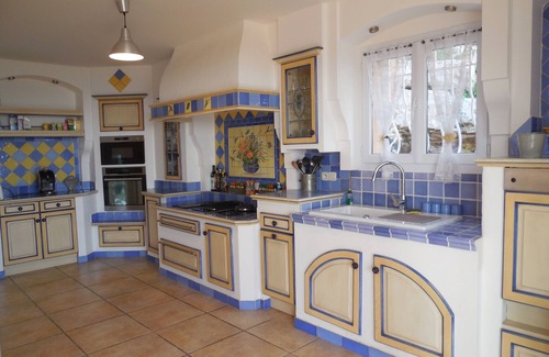 La Londe-les-Maures Villa | Villa Blue Paradou, clasificado 4 *, magnífica vista al mar, piscina climatizada, prox. golf