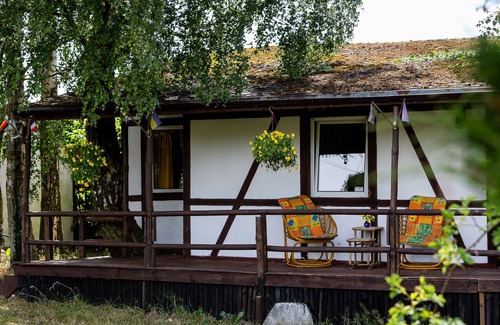 gmina Karnice Cabaña | Casa de campo junto al estanque y el molino de viento, cerca de Niechorze por el Báltico Sear