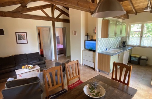Doissat Cabaña | Gîte-Villa-Baño con bañera-Vista al campo-Emeraude