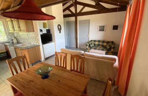 Doissat Cabaña | Gîte-Villa-Baño con ducha-Vista al campo-Jade