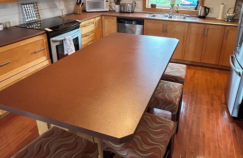 Whitbourne Cabaña | Cottage on the pond with hot tub -fully outfitted, excellent family get-away.