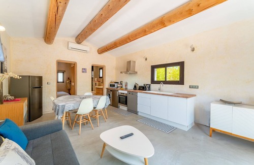 Saumane-de-Vaucluse Casa | Casita de campo 'Saumane, Petite Bergerie' con piscina privada, Wi-Fi y aire acondicionado