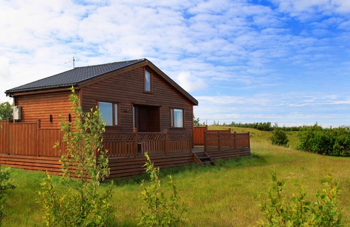 Hvolsvollur Cabina | Casa de campo con una vista impresionante