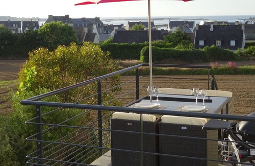 Roscoff Apartamento | Couleurs du temps, alojamiento turístico amueblado de 4 estrellas, en Roscoff con vista al mar