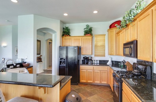 Indio Cabaña | Country Club Home w/ Pool & Spa, 2 Mi to Coachella