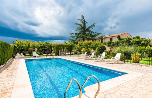 Vall d'Alba Casa | Casa rural 'El Catala' con vistas a la montaña, piscina privada y aire acondicionado