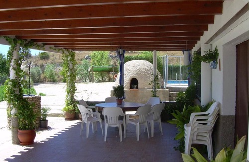 Vélez-Blanco Casa | Casa rural 'Cortijo El Paso' con vistas a la montaña, piscina privada y terraza privada