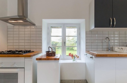 Bourguenolles Cabaña | Casa rural acogedora con jardín privado, cerca de Granville y Mont St-Michel