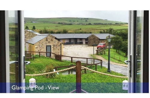 Crawshaw Booth Apartamento | Lodge-Romántico-Baño privado con ducha-Vista al campo-The Hideaway