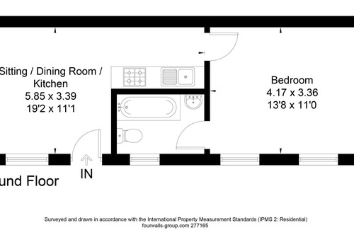 Wickhamford Cabaña | Courtyard Cottage - capacidad para 2 personas en 1 habitación