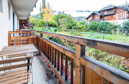Saint-Chaffrey Apartamento | Acogedor apartamento 2 piezas con balcón, jardín y piscina, cerca de las pistas en Serre Chevalier